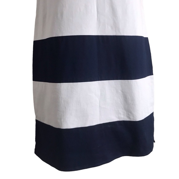 Sail To Sable XS Cotton Block Stripe Sleeveless Tunic Shift‎ Dress Nautical - Picture 7 of 10